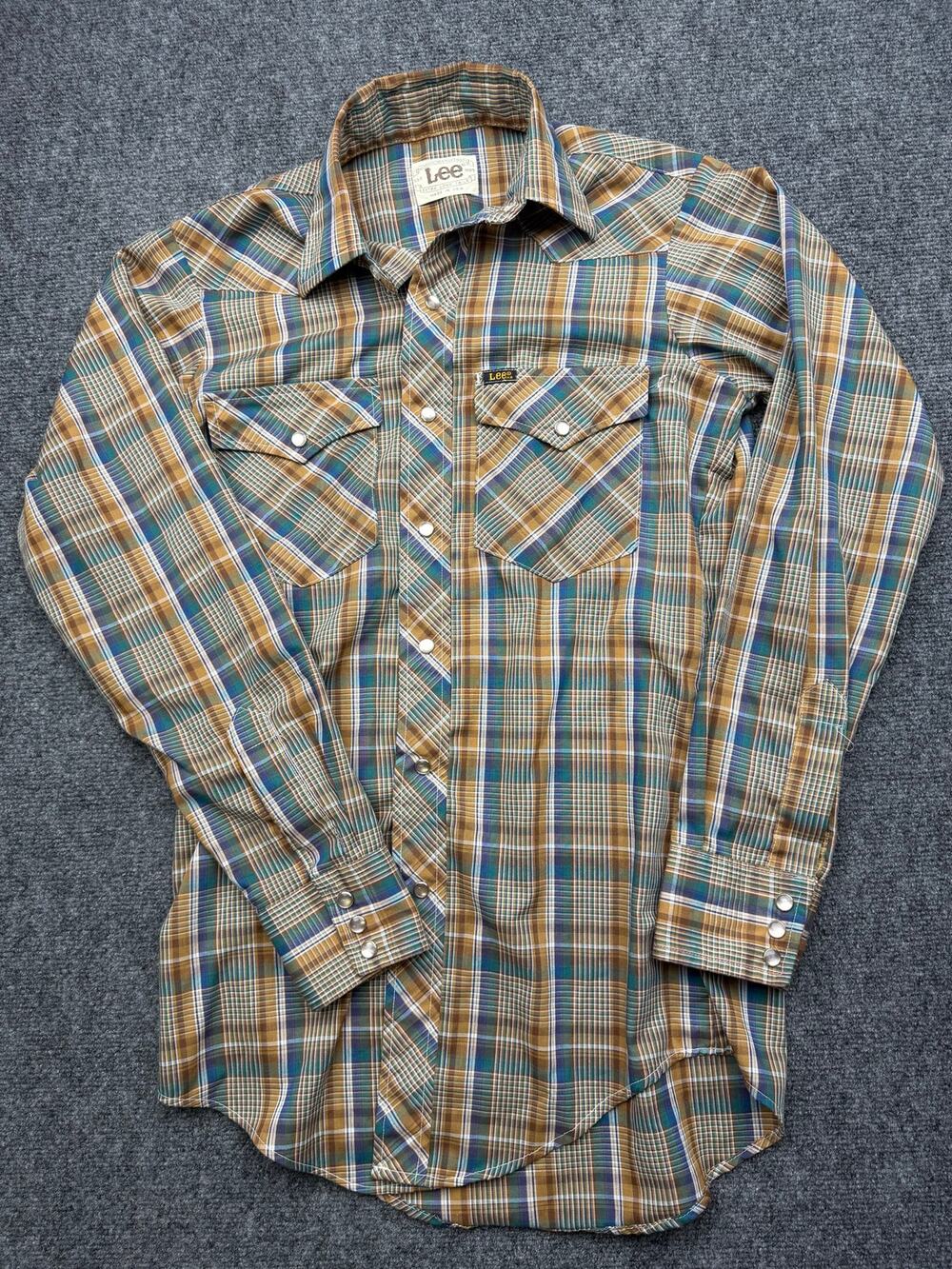 Vintage Lee Authentic Western Shirt Size Menโs Small